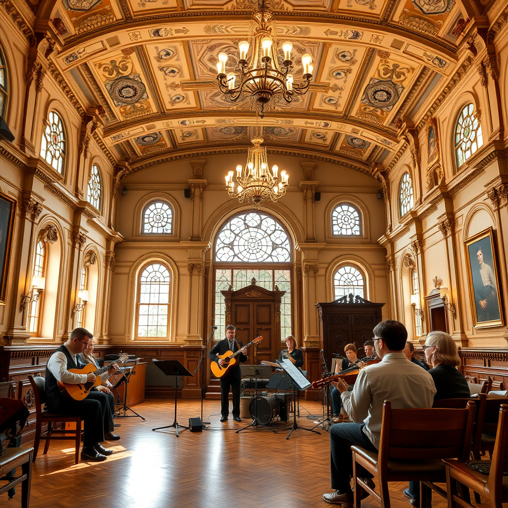 Oxford Mayor welcomes Leiden folk band for anniversary